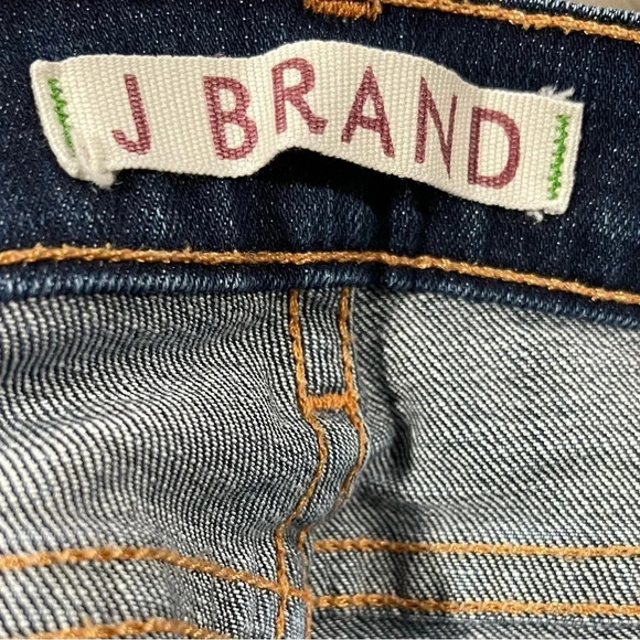 JBrand Dark Wash Low Rise Pencil Split Leg Size 27 - Picture 9 of 9